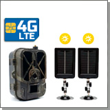 Комплект: 3G/4G 4К фотоловушка с 2-мя солнечными батареями Филин HC-940 LTE-Pro-Li-4K и SP-06