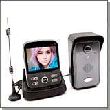 Комплект беспроводной домофон с выносной антенной Переносной Kivos-Rec-3.5 (1+1)