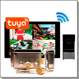 Комплект беспроводной Wi-Fi домофон SkyNet 1000 (1+0+AX042) и замок