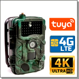 Уличная 4G/4K фотоловушка Tuya Филин HC-808 Pro-TUYA с невидимой ИК