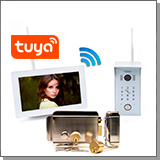 Комплект беспроводной домофон SkyNet 700-Tuya (1+0+AX042)